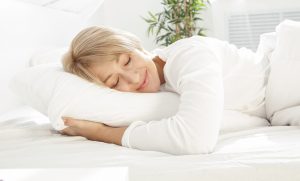 Sleeping in bed