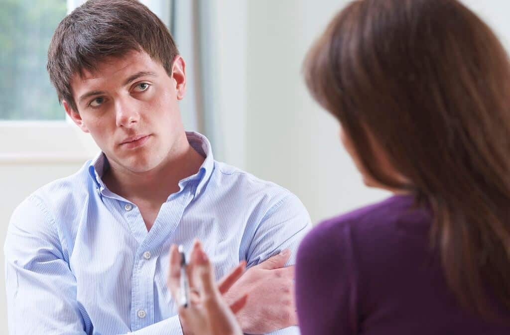 Divorce coach helping a man through the collaborative divorce process